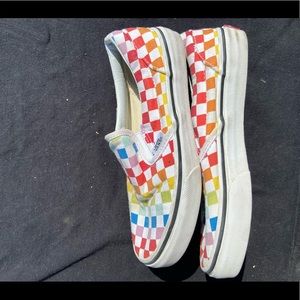 Kids Rainbow Vans Shoes